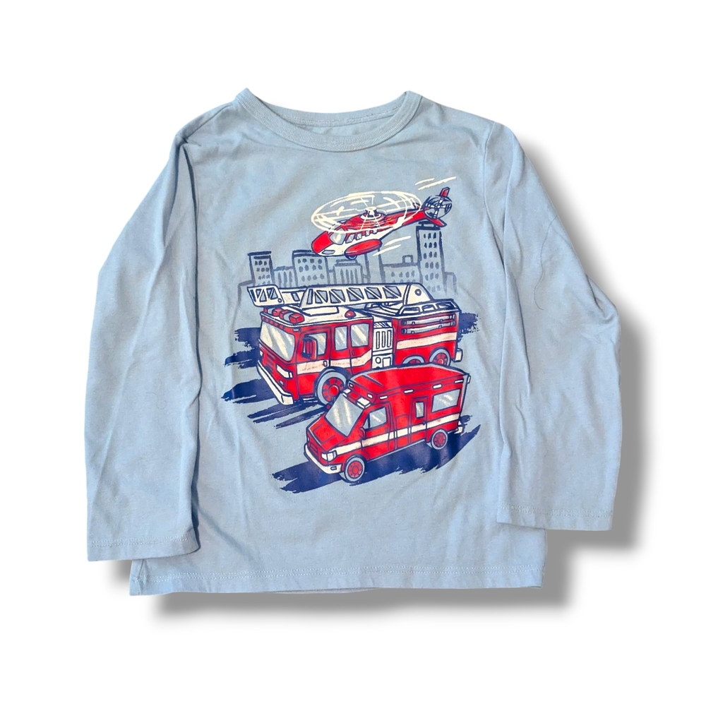 The Children's Place 3T Fire Truck Long Sleeve Shirt